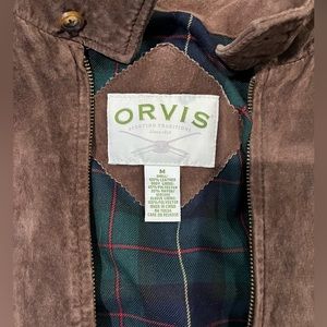 Men’s Brown Suede Orvis Jacket -Size M